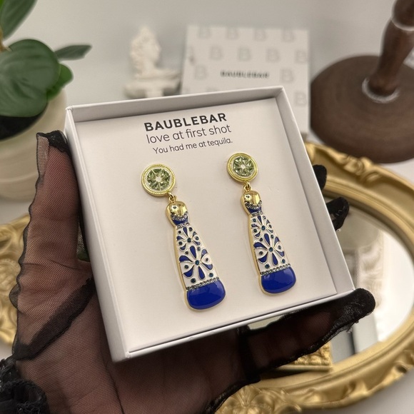 NWT BaubleBar “Love at First Shot” Drop Earrings - Picture 5 of 6